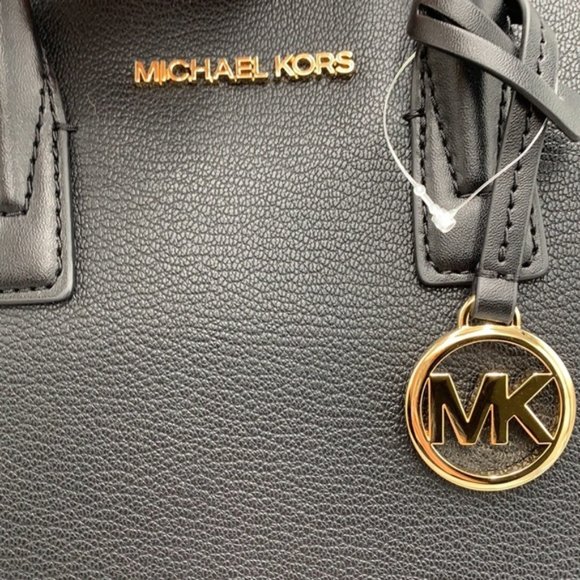 Michael Kors Avril Small Leather Top-Zip Satchel Black color - Picture 16 of 16